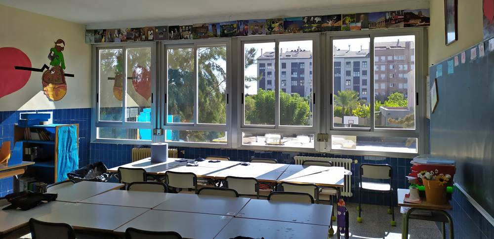 Láminas solares en una escuela de Villarreal 