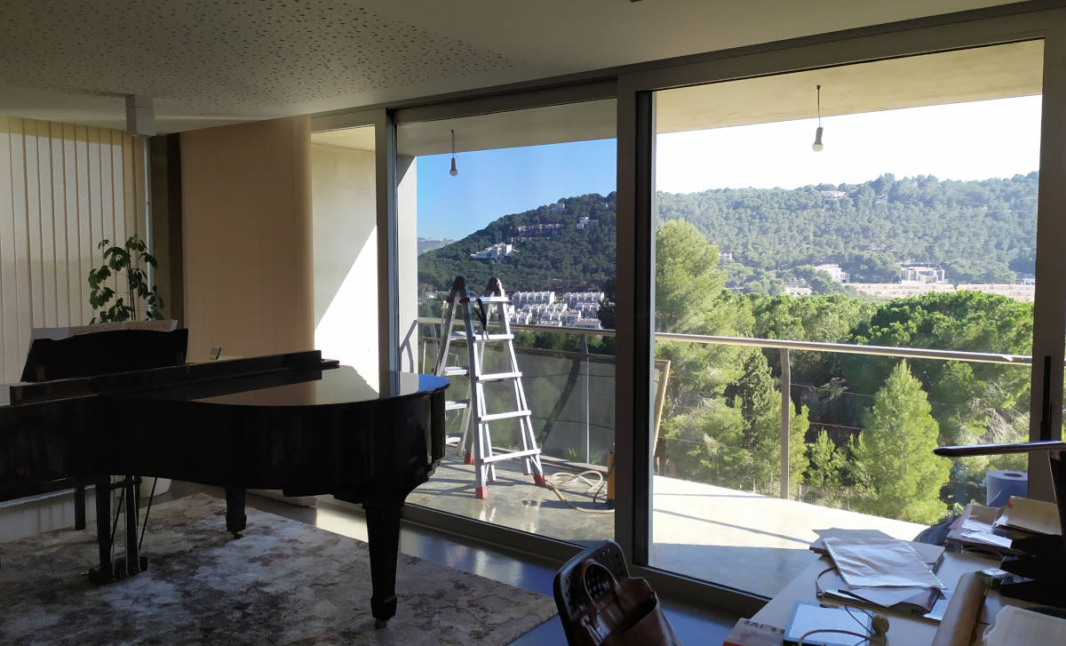 Láminas solares en una casa en Chiva